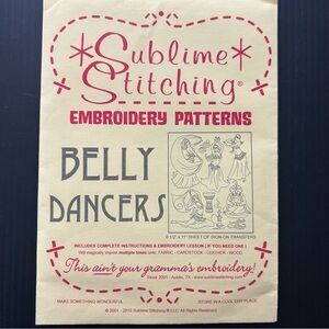 Embroidery Patterns - Belly Dancers
